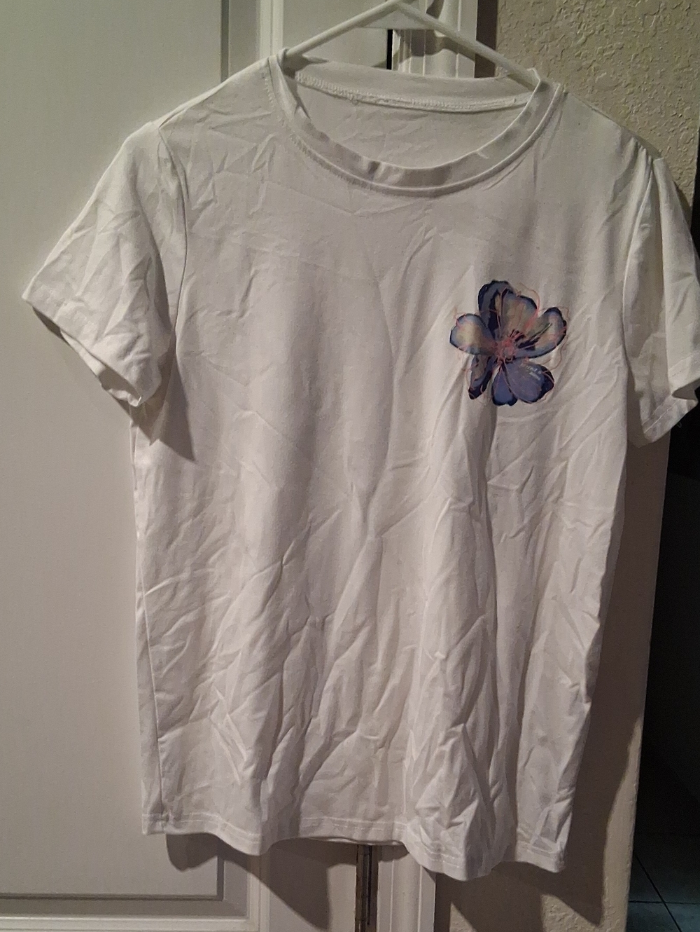 White Kids Floral Pocket T-Shirt